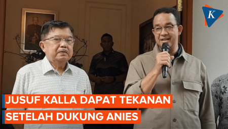 Jusuf Kalla Mengaku Dapat Tekanan Setelah Dukung Anies