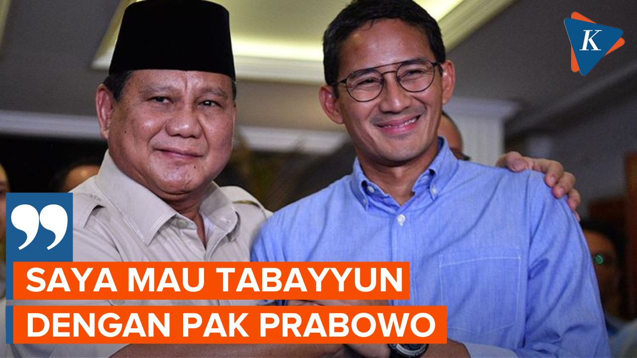 Sandiaga Uno Ingin Tabayyun dengan Prabowo Terkait Kepastiannya Pindah Partai