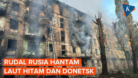 Rudal Rusia Hantam Laut Hitam Ukraina dan Donetsk