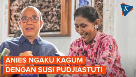 Ekspresi Anies Saat Ditanya soal Susi Pudjiastuti Masuk Radar Bacawapresnya