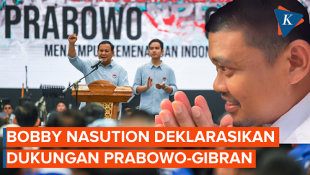 [FULL] Bobby Nasution Deklarasikan Dukungan untuk Prabowo-Gibran