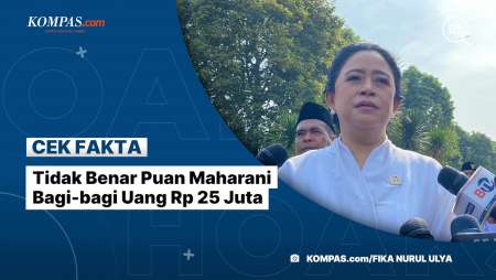 Tidak Benar Puan Maharani Bagi-bagi Uang Rp 25 Juta