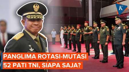 Panglima Rotasi-Mutasi 52 Pati TNI Termasuk Jenderal AD, Ini Daftar Lengkapnya