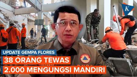 Update Gempa NTT Hari Ini: Korban Tewas 38 Orang, Bangunan Hancur