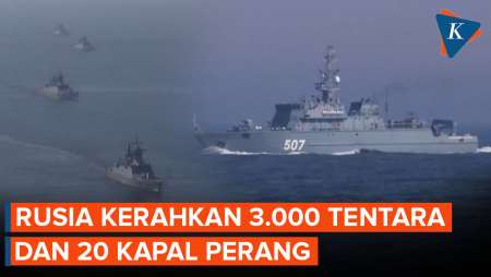 Rusia Pamer Kekuatan Militer di Laut Baltik, Kerahkan 3.000 Tentara dan 20 Kapal Perang