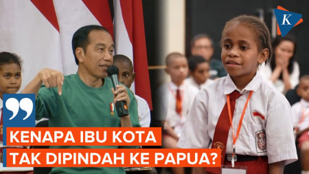 Jawaban Jokowi Saat Ditanya Anak SD Kenapa Ibu Kota Tidak Dipindah ke Papua