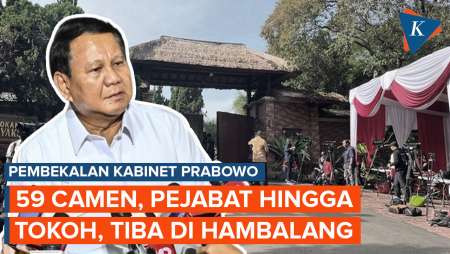 Calon Menteri, Kepala Badan, dan Calon Wamen ke Hambalang untuk Pembekalan Kabinet Prabowo