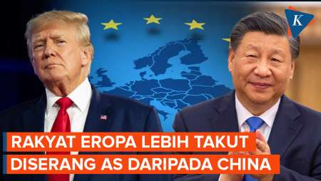 Masyarakat Eropa Lebih Takut Diserang AS daripada China