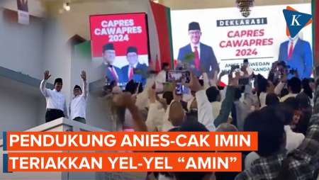 Yel-yel “Amin” Warnai Deklarasi Anies-Cak Imin di Surabaya