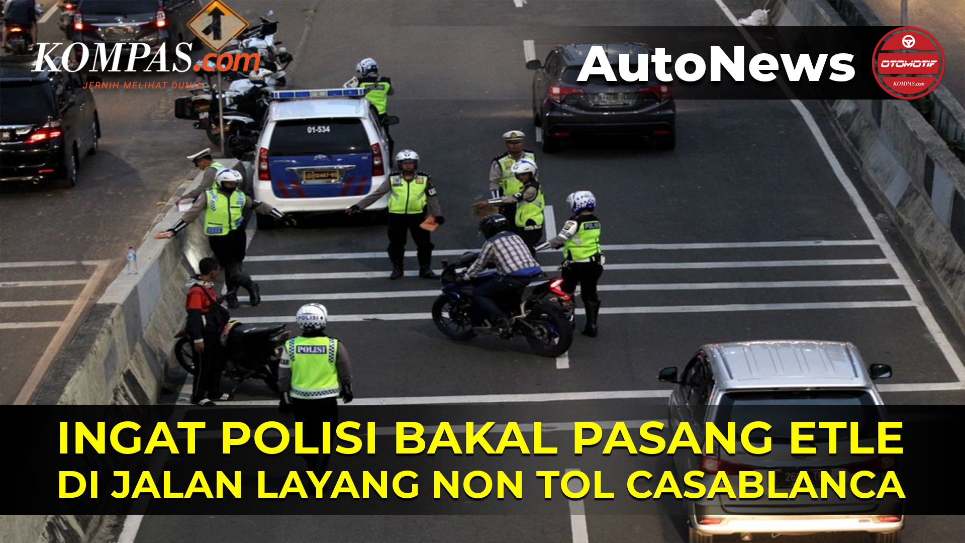 Awasi Pengendara Motor, Polda Metro Pasang ETLE di JLNT Casablanca