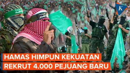 Hamas Himpun Lagi Kekuatan untuk Lawan Israel, 4.000 Pejuang Baru Direkrut