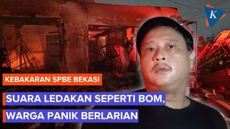 Warga Dengar Ledakan Berulang Sebelum Kebakaran SPBE Bekasi, Langsung Panik Berlarian