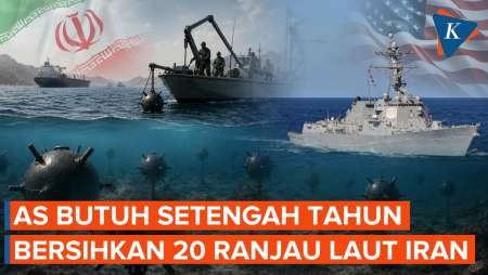 AS Butuh 6 Bulan Bersihkan Ranjau Laut Iran Di Selat Hormuz