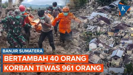40 Jenazah Ditemukan, Jumlah Korban Tewas Banjir Sumatera Lampaui 960 Jiwa!
