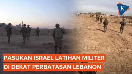 Pasukan Cadangan Israel Gelar Latihan Militer di Dekat Perbatasan Lebanon