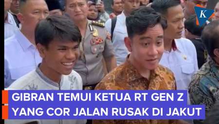Wapres Gibran Cek Hasil Pengecoran Jalan Ketua RT Gen Z