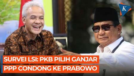 Survei LSI: Pendukung PKB Lebih Pilih Ganjar, PPP Condong ke Prabowo