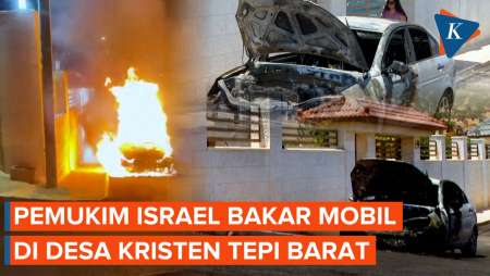 Berulah Lagi, Pemukim Israel Bakar Mobil di Desa Kristen Tepi Barat