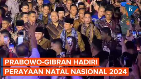 Momen Prabowo dan Gibran Hadiri Perayaan Natal Nasional 2024 