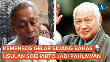 Kemensos Akan Bahas Usulan Soeharto Jadi Pahlawan Bulan Depan