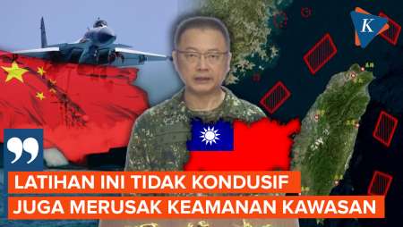 Kecam Latihan Militer Skala Besar China, Taiwan: Merusak Keamanan Kawasan!