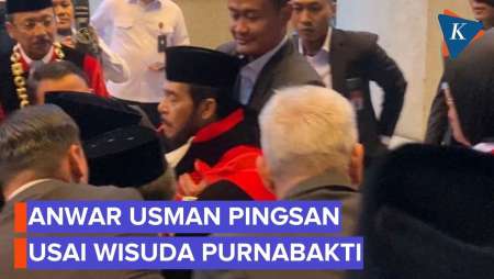 Anwar Usman Tiba-tiba Pingsan Usai Prosesi Purnabakti, Langsung Dibopong Saldi Isra