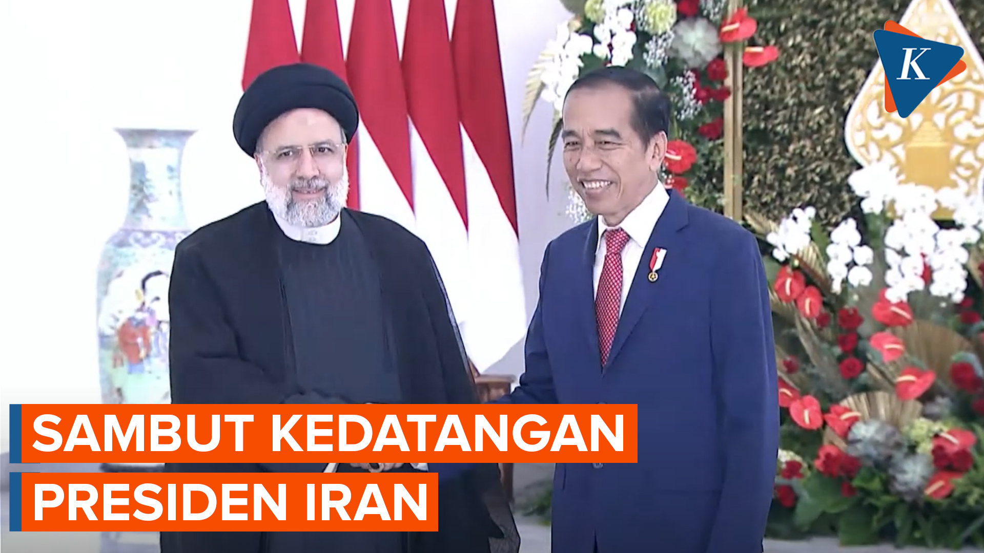Momen Jokowi Terima Kunjungan Presiden Iran di Istana Kepresidenan Bogor