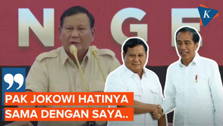 Prabowo Merasa Sehati dengan Jokowi