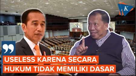 Sebut Jokowi Punya Kans Pakai Perppu Pilkada, Hamid Awaluddin: Useless!