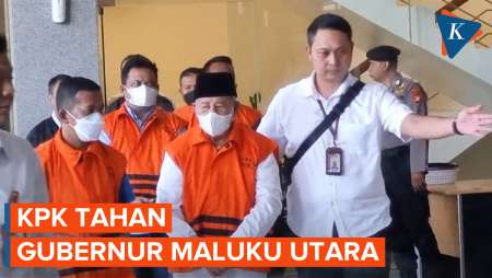 KPK Tahan Gubernur Maluku Utara Abdul Ghani Kasuba