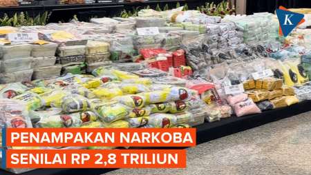 Penampakan Panggung Narkoba Senilai Rp 2,8 Triliun