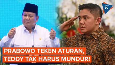 Prabowo Atur Seskab di Bawah Setmilpres, Letkol Teddy Tak Harus Mundur dari TNI