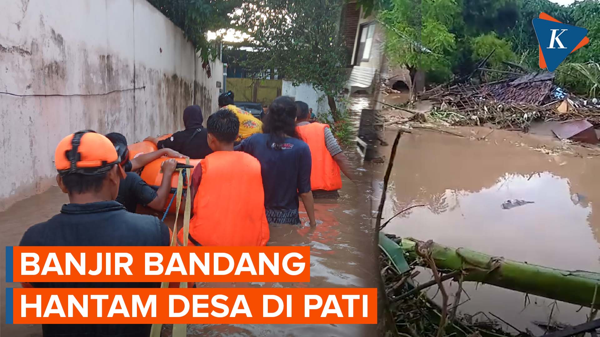 Penampakan Banjir Bandang Hantam 26 Desa di Pati