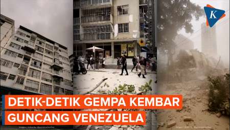 Suasana Mencekam di Ibu Kota Venezuela Saat Diguncang Gempa Kembar