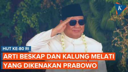 Apa Makna Kalung Melati dan Beskap yang Dipakai Prabowo Saat Upacara HUT RI?