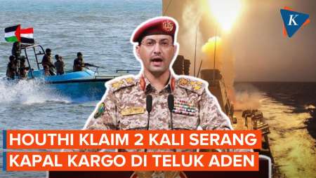 Teluk Aden Membara! Rudal Houthi 2 Kali Serang Kapal Kargo