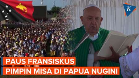 Momen Paus Fransiskus Pimpin Misa Agung di Papua Nugini