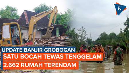 Banjir Grobogan Tewaskan 1 Bocah dan Rendam 2.662 Rumah di 12 Kecamatan