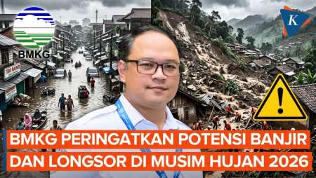 BMKG Peringatkan Banjir dan Longsor di Musim Hujan November-Desember 2026