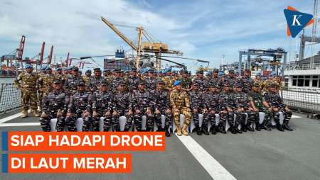 Satgas MTF Konga Latihan Khusus Antisipasi Serangan Drone di Laut Merah