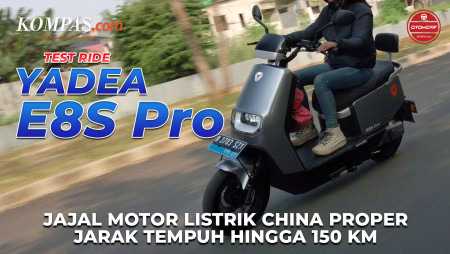 TEST RIDE | Yadea E8S Pro | Begini Rasanya Motor Listrik China Proper