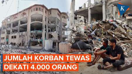 Update Perang Hamas-Israel, Korban Tewas Hampir 4.000 Orang