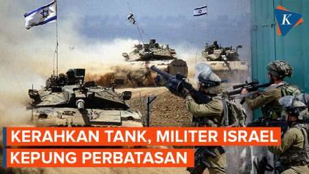 Penampakan Militer Israel Bersenjata Lengkap Berjaga di Perbatasan