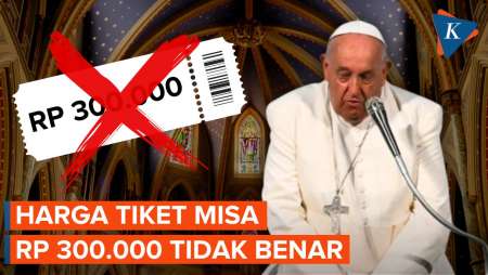 Panitia Bantah Rumor Harga Tiket Misa Paus Fransiskus di GBK…