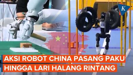 Makin Canggih, Robot China Bisa Pasang Paku Hingga Lari Halang Rintang