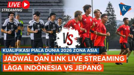 Jadwal dan Link Live Streaming Indonesia Vs Jepang, Kick Off Pukul 19.00 WIB!