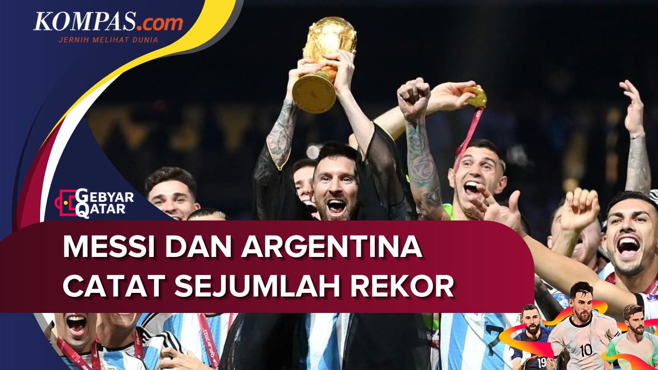 Sederet Rekor Argentina dan Lionel Messi Usai Juara Piala Dunia 2022