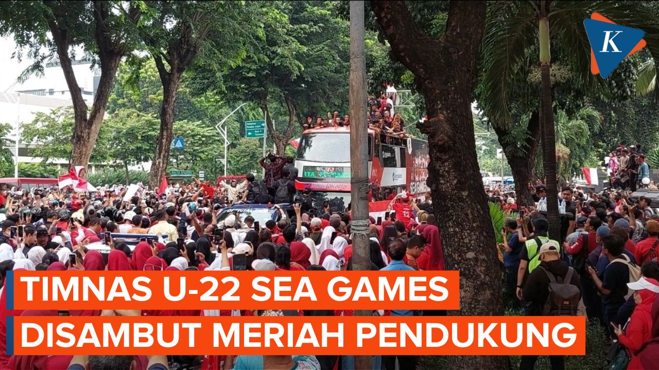 Momen Arak-arakan Timnas U-22 Sea Games, Disambut Meriah saat Tiba di Kemenpora