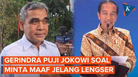 Puji Jokowi yang Minta Maaf Jelang Lengser, Gerindra: Tindakan Luhur dan Mulia