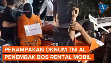 Penampakan Oknum TNI AL Penembak Bos Rental Mobil Saat Rekonstruksi